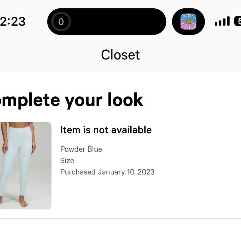 lululemon athletica Powder Blue Leggings